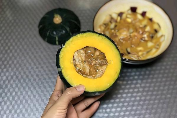 椰香南瓜鸡的做法图解5