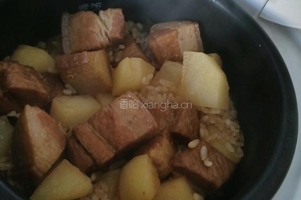 红烧肉焖米饭的做法图解14