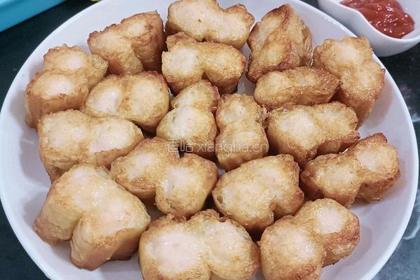虾泥酿油条的做法图解12