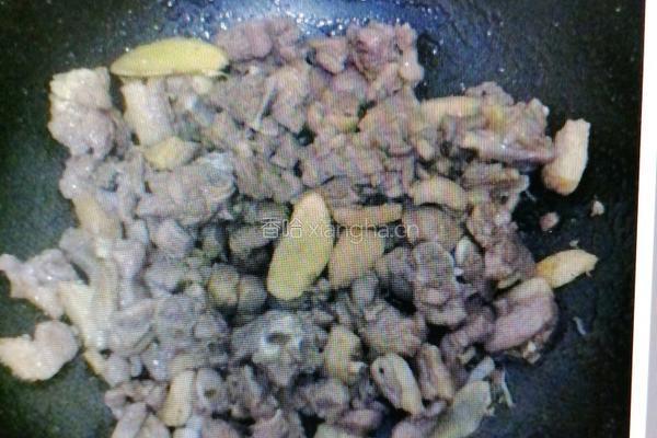 凉薯丝炒鸭子的做法图解2