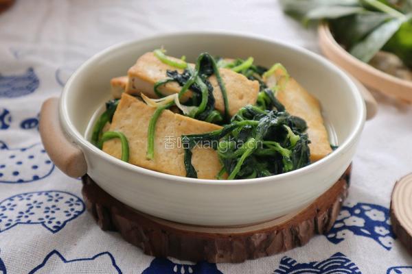 菠菜烧豆腐❤️高钙高蛋白家常菜的做法图解7