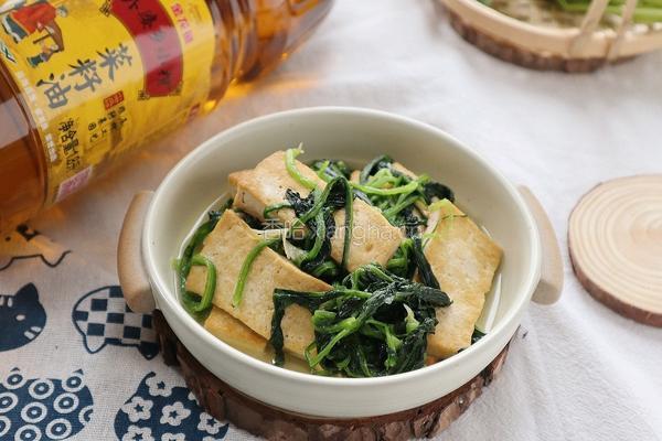 菠菜烧豆腐❤️高钙高蛋白家常菜的做法图解8