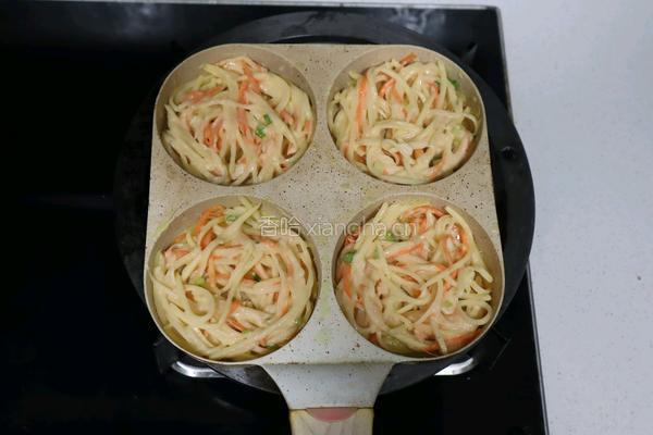 煎土豆丝饼十分钟快手早餐煎土豆丝饼儿童早餐营养中餐的做法图解4