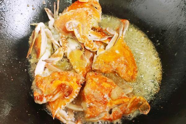 梭子蟹炒年糕的做法图解3
