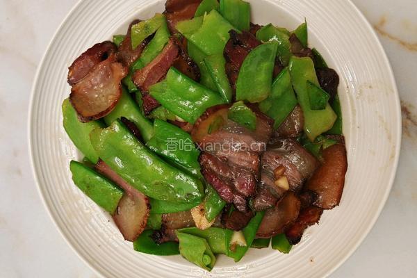 荷兰豆炒腊肉
