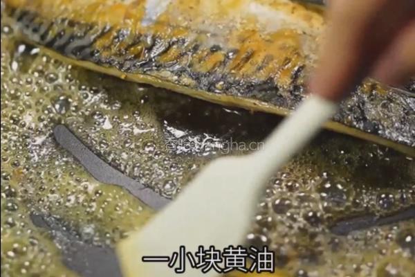 黑松露酱香煎青花鱼的做法图解4