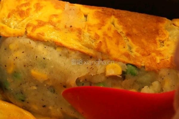 土豆泥厚蛋烧的做法图解7
