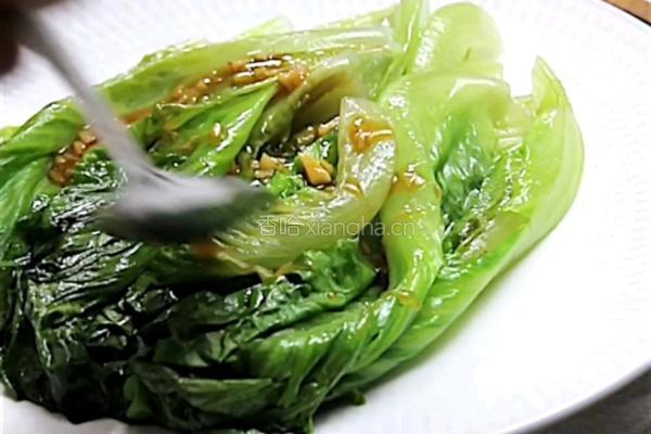 白灼生菜的做法图解8