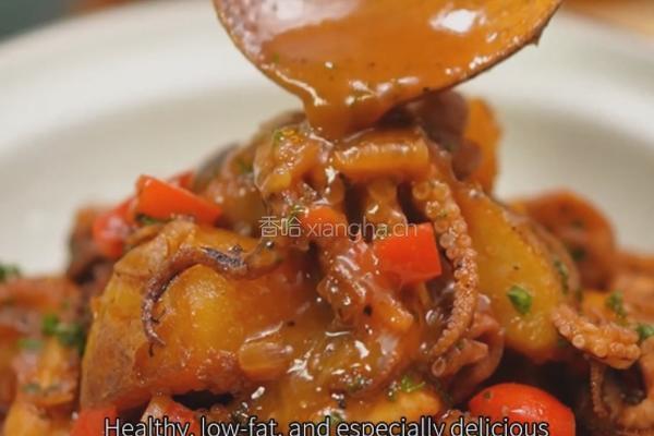 黑松露酱土豆烩章鱼的做法图解11