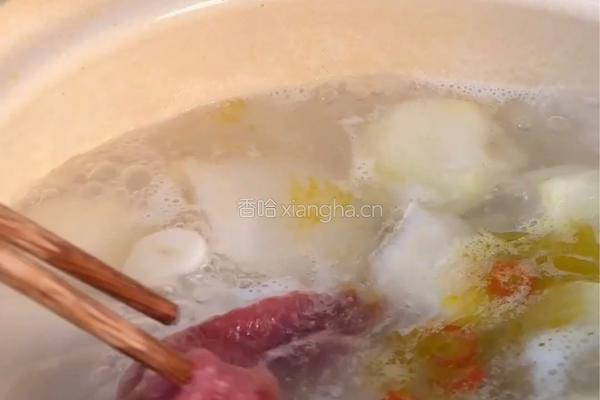 芋儿牛奶汤的做法图解5