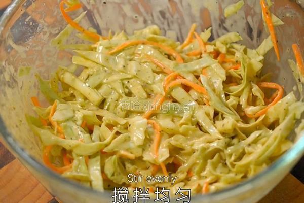 黑松露包菜虾饼的做法图解5