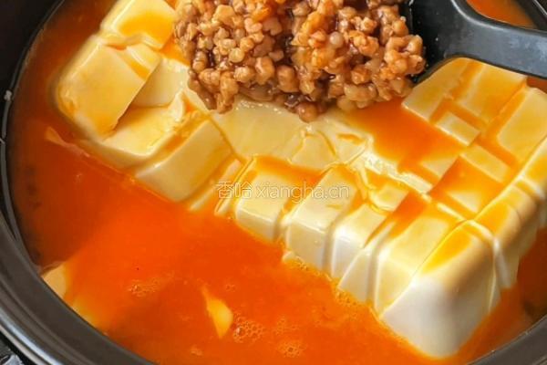 肉沫鸡蛋抱豆腐的做法图解7