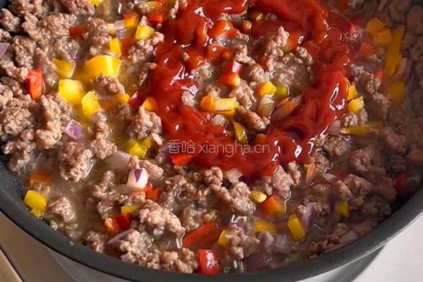 黑松露芝士牛肉饼的做法图解3