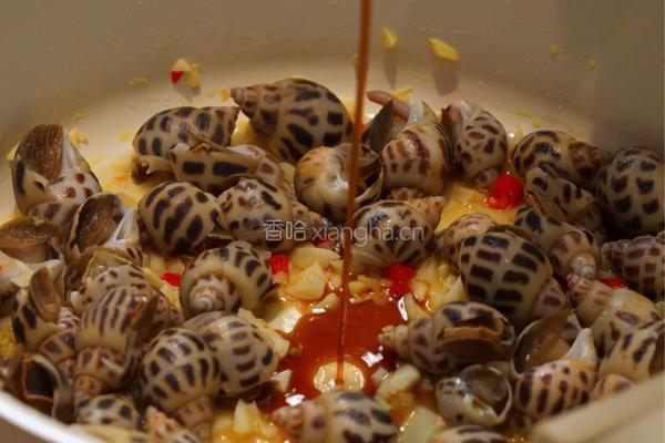 蒜香盐焗花螺丨一口鲜到骨子里的极致美味的做法图解5