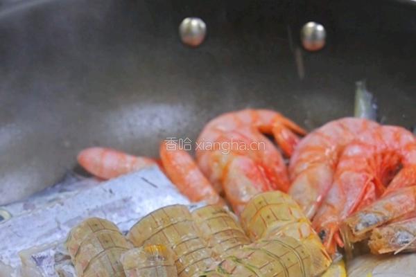 红烧海鲜拼盘的做法图解4