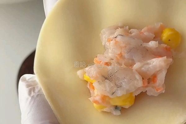 玉米虾饺的做法图解4