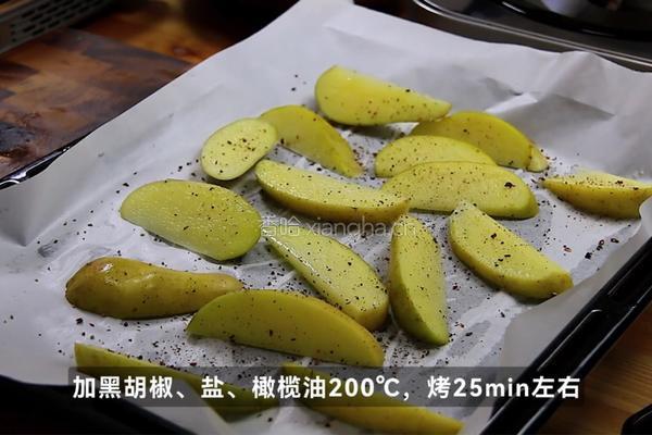 黑松露烤土豆沙拉的做法图解2