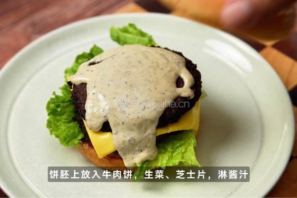 黑松露双层牛肉堡的做法图解5