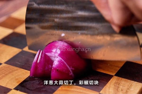 黑胡椒甜椒梅花肉的做法图解2