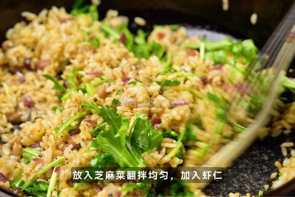 黑松露虾仁炒饭的做法图解5