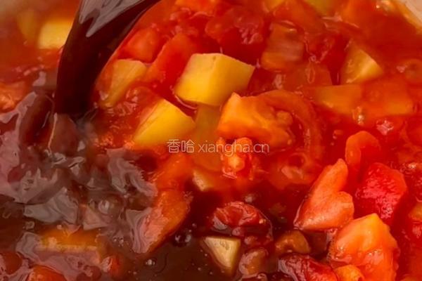 番茄土豆烩饭的做法图解6