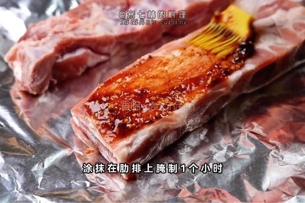 蜜汁松露烤肋排的做法图解3
