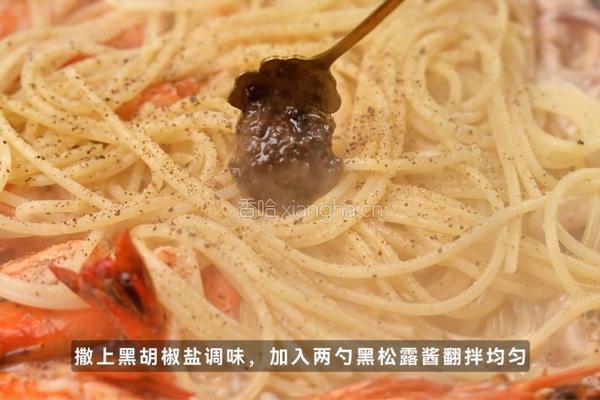 松露海鲜意面的做法图解4