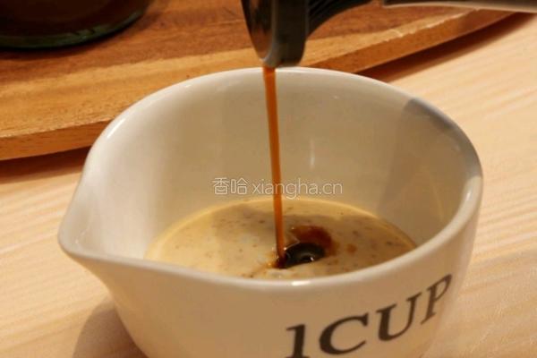 温泉蛋芝麻豆腐的做法图解4