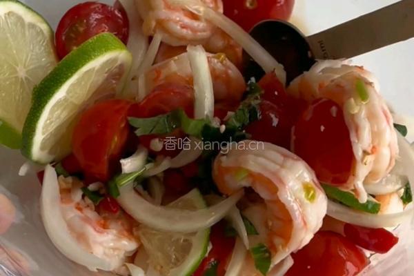 酸辣柠檬虾的做法图解8