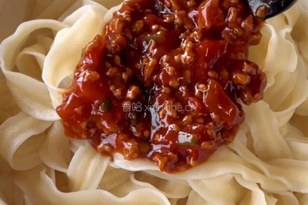 番茄肉酱面的做法图解8