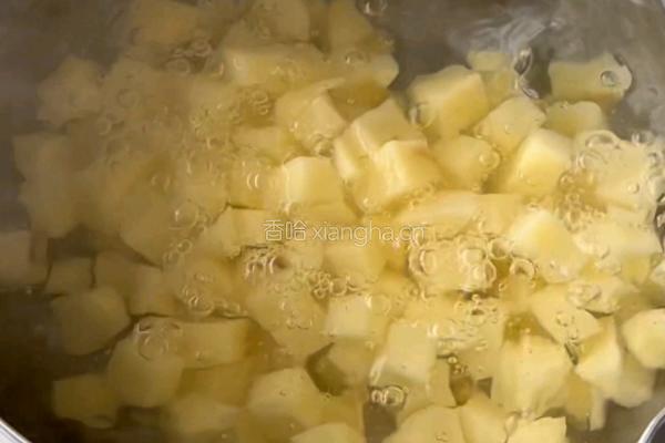 黑松露土豆鸡肉烙的做法图解4