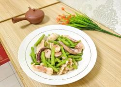 鱿鱼炒豆角