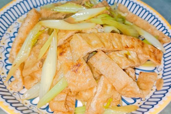 油豆腐炒芹菜的做法图解13