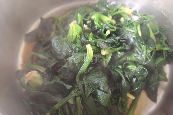 蚝油菠菜的做法图解5