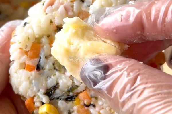 照烧芝士饭团的做法图解4