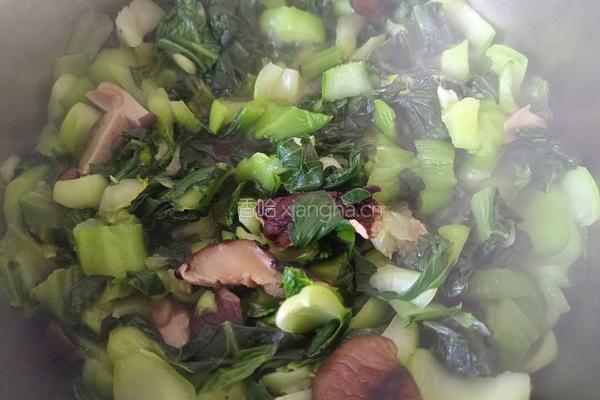 蚝油香菇青菜的做法图解6