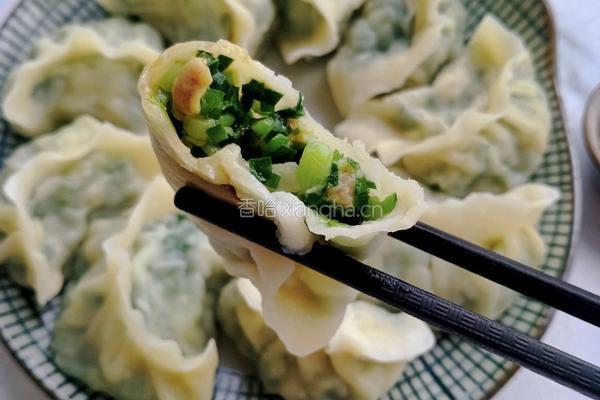 韭菜肉馅水饺的做法图解1
