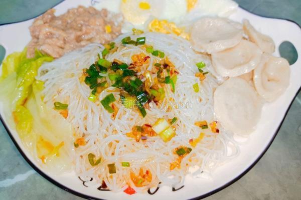 肉末鸡蛋蒸米粉的做法图解8