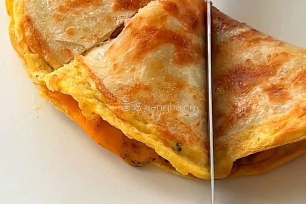 香葱火腿肉松手抓饼的做法图解8