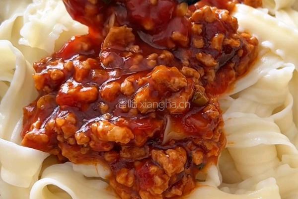 番茄肉末刀削面的做法图解8