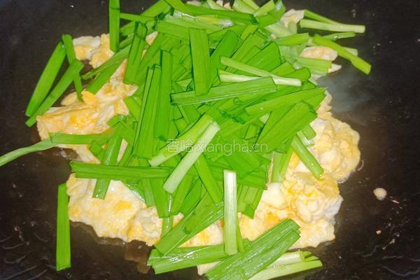 韭菜炒鸡蛋的做法图解5