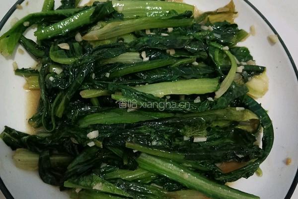清炒油麦菜蒜蓉的做法图解7