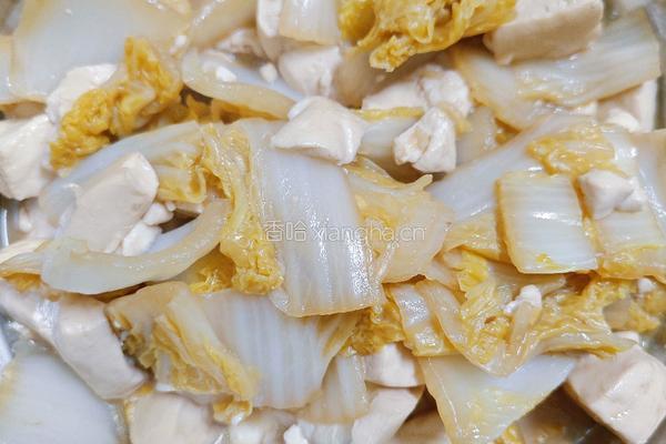 白菜炖豆腐的做法图解6