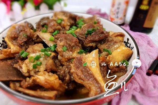 红烧牛翅排的做法图解16