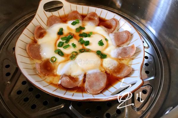 香肠蒸蛋的做法图解12