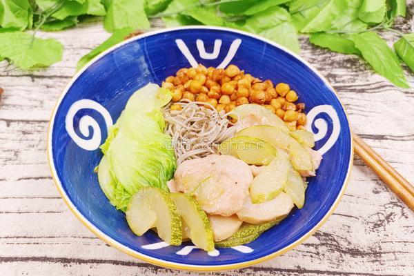 黄瓜滑肉片拌荞麦面的做法图解17
