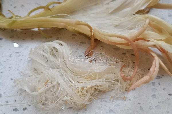 昙花炒鸡蛋的做法图解4