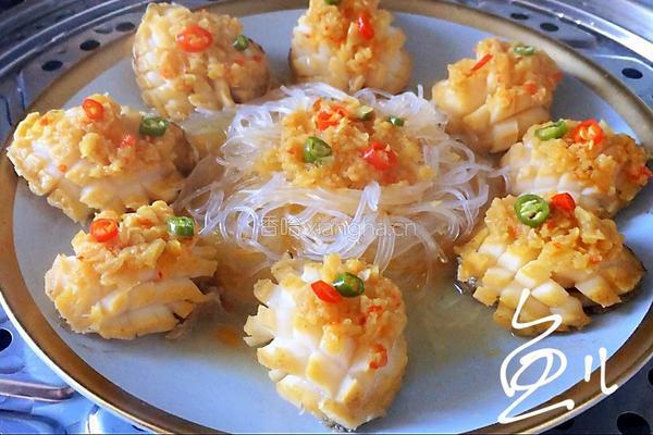 蒜蓉粉丝蒸鲍鱼的做法图解10
