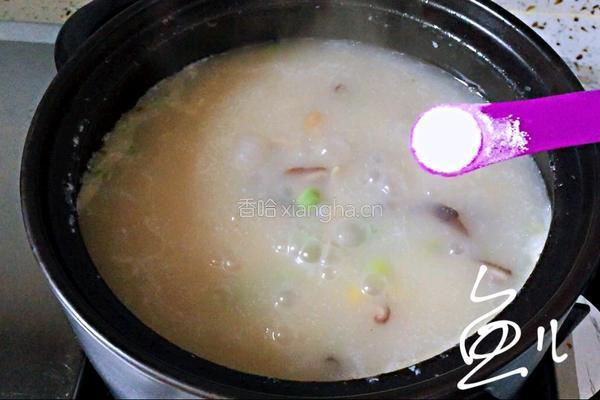 鲜虾砂锅粥的做法图解17