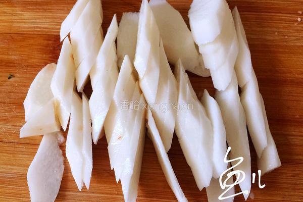 山药炒肉片的做法图解1